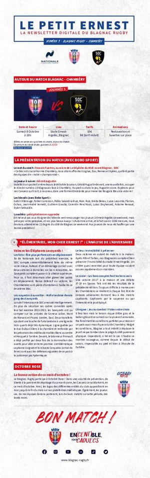 Le Petit Ernest - Blagnac vs Chambéry