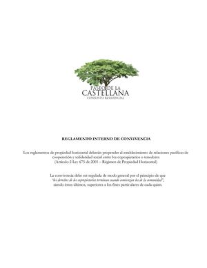 Reglamento Interno De Convivencia