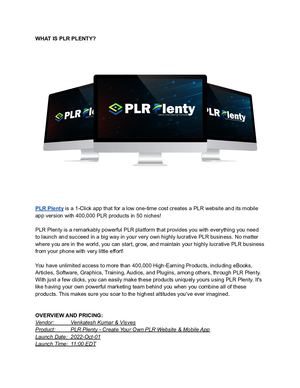 Plr Plenty Create Your Own Plr Website & Mobile App With 400,000 Plr Products In 50 Niches!