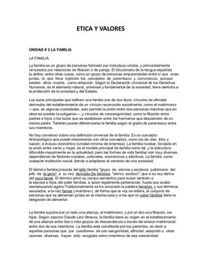 Etica Y Valores Unidad 3,4