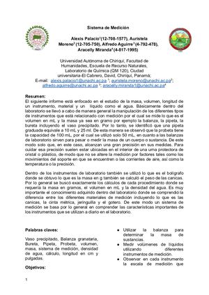 Informe # 2 Sistema De Medición