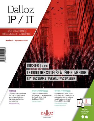 Dalloz Ipit N°9 Septembre 2022