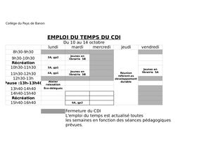 Calaméo - Emploi Du Temps Cdi