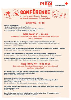 Programme de la conférence RRC PIROI