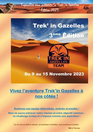 Book Yogazelles - Trek'in Gazelles 2023