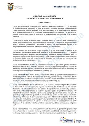 Proyecto Reglamento Gral LOEI MINEDUC