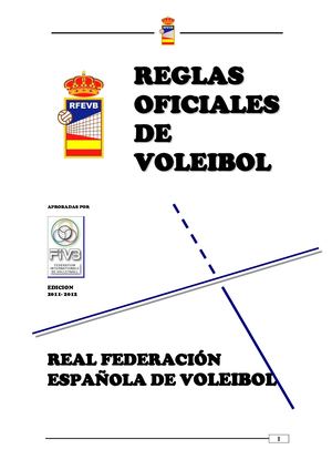 Reglamento Oficial Voleibol