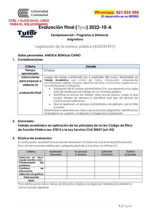 Legislación Evaluación Final [2022]