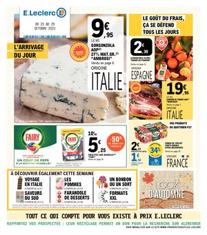 V2 - LE GOÛT DU FRAIS, ÇA SE DÉFEND TOUS LES JOURS - Du 25 au 29 octobre 2022