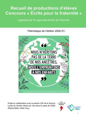 Recueil De Textes Ldh 2020 21