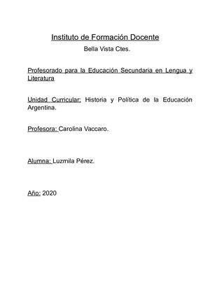 Examen Historia Pérez