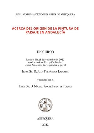 DISCURSO DE INGRESO DEL ILMO. SR. D. JUAN FERNÁNDEZ LACOMBA