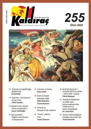 KALDIRAÇ 255. SAYI EKİM 2022