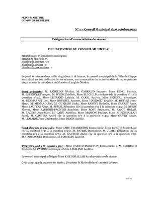 DB01 061022 - Secrétaire De Séance