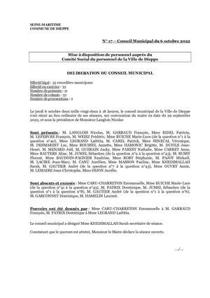 DB17 061022 - COS - Personnel