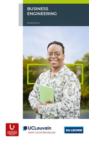 Business Engineering - BBEN1BA