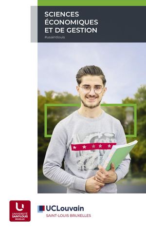 Sciences Economiques Et De Gestion - ECGE1BA