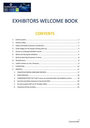 Welcome Book Euronaval 2022