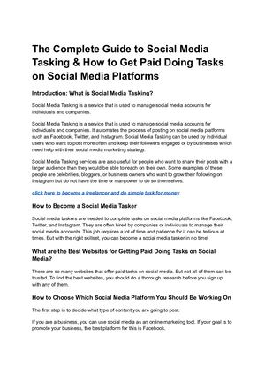 Get Paid Doing Social Media Tasks Become Social Media Manager Today