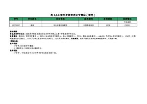 学生发表学术论文情况.