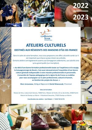 Ateliers du soir - Résidents IDF - 22/23