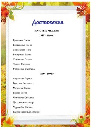 достижения