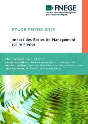Etude Fnege 2018 Impacts Des Ecoles De Management