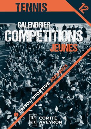 Calendrier Compétitions Jeunes 2022 2023 AVEYRON