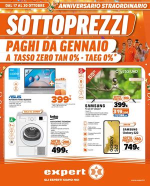 Volantino Expert Sottoprezzi valido dal 17 al 30 ottobre