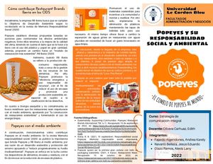Popeyes y su responsabilidad social y ambiental