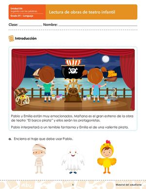 Lectura De Obras De Teatro Infantil