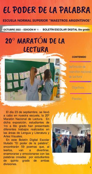 Boletin Digital Escolar Escuela Normal Superior "Maestros Argentinos" Corral de Bustos-Ifflinger