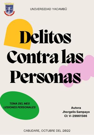Delitos Contra Las Personas