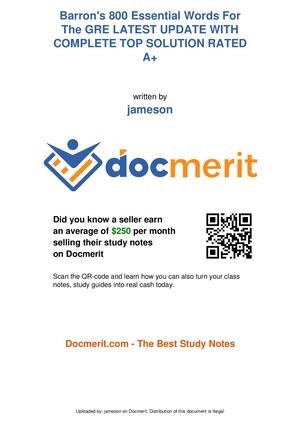 Barron S 800 Essential Words For The Gre Latest Update With Complete Top Solution Rated A 1