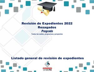 Revision De Expediente Pregrado (Rezagados)