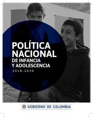 Politica Nacional De Infancia Y Adolescencia 2018 2030 0