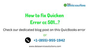 How To Fix Quicken Error Cc 501
