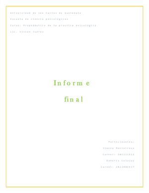 Informe Final