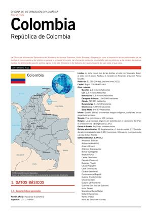 Colombia Ficha Pais