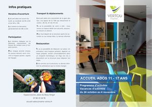 Accueil ados - Programme vacances d'automne 2022