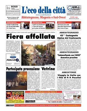 L'eco della città del 18 ottobre 2022