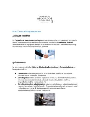 Despacho de Abogados Carlos Lugo | Despacho de abogados en Santa Cruz de La Palma