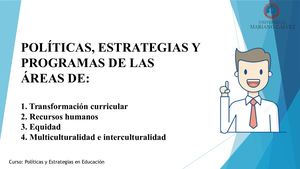 Políticas, Estrategias y Programas de la Reforma Educativa