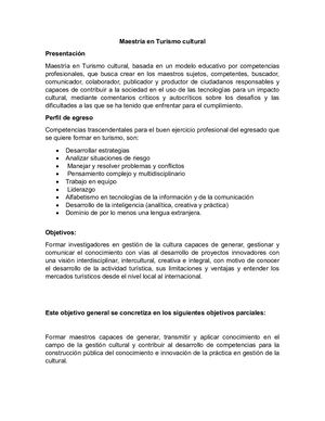 Diseño Curricular Presentacion Turismo