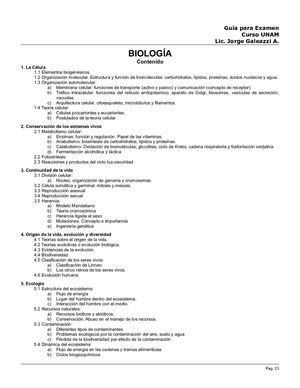 Guía UNAM 10 - Biologia