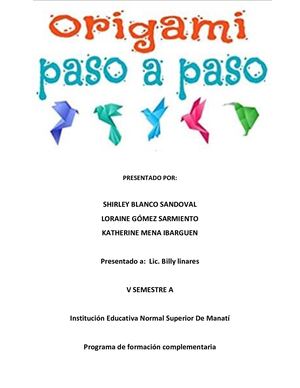 Origami paso a paso (perro)