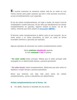 Convinacion De Verbos