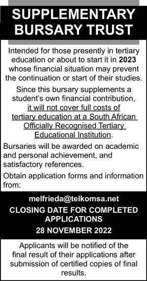 Supplementary Bursary Trust