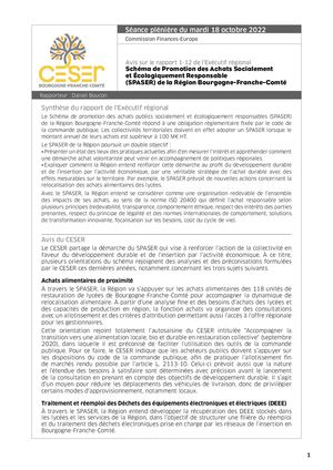Schéma de Promotion des Achats Socialement et Écologiquement Responsable (SPASER) de la Région Bourgogne-Franche-Comté