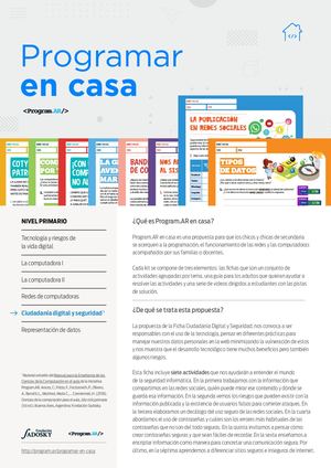 Ficha Primaria Ciudadanía Digital Y Seguridad